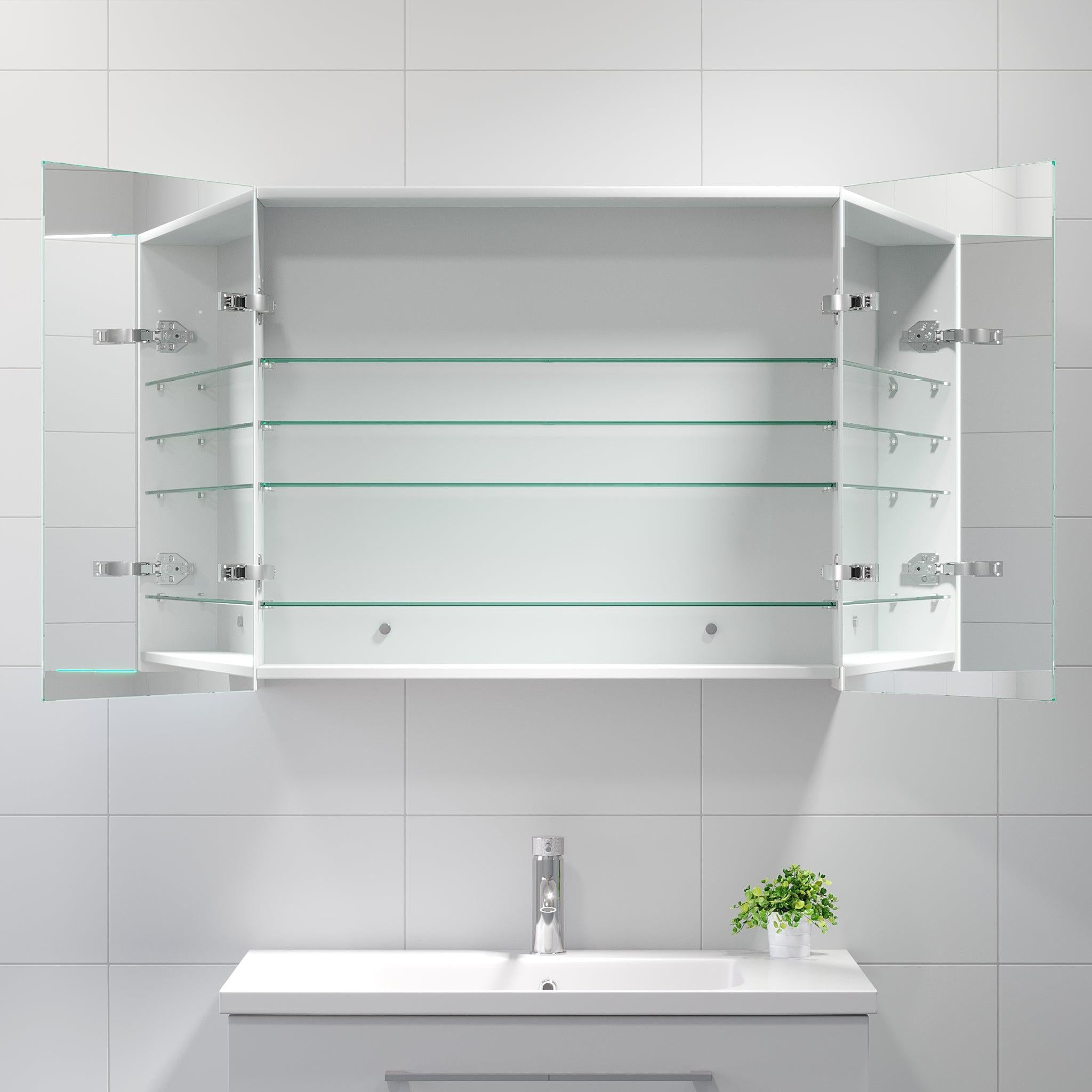 Morgedal Mirror Cabinet, matt white