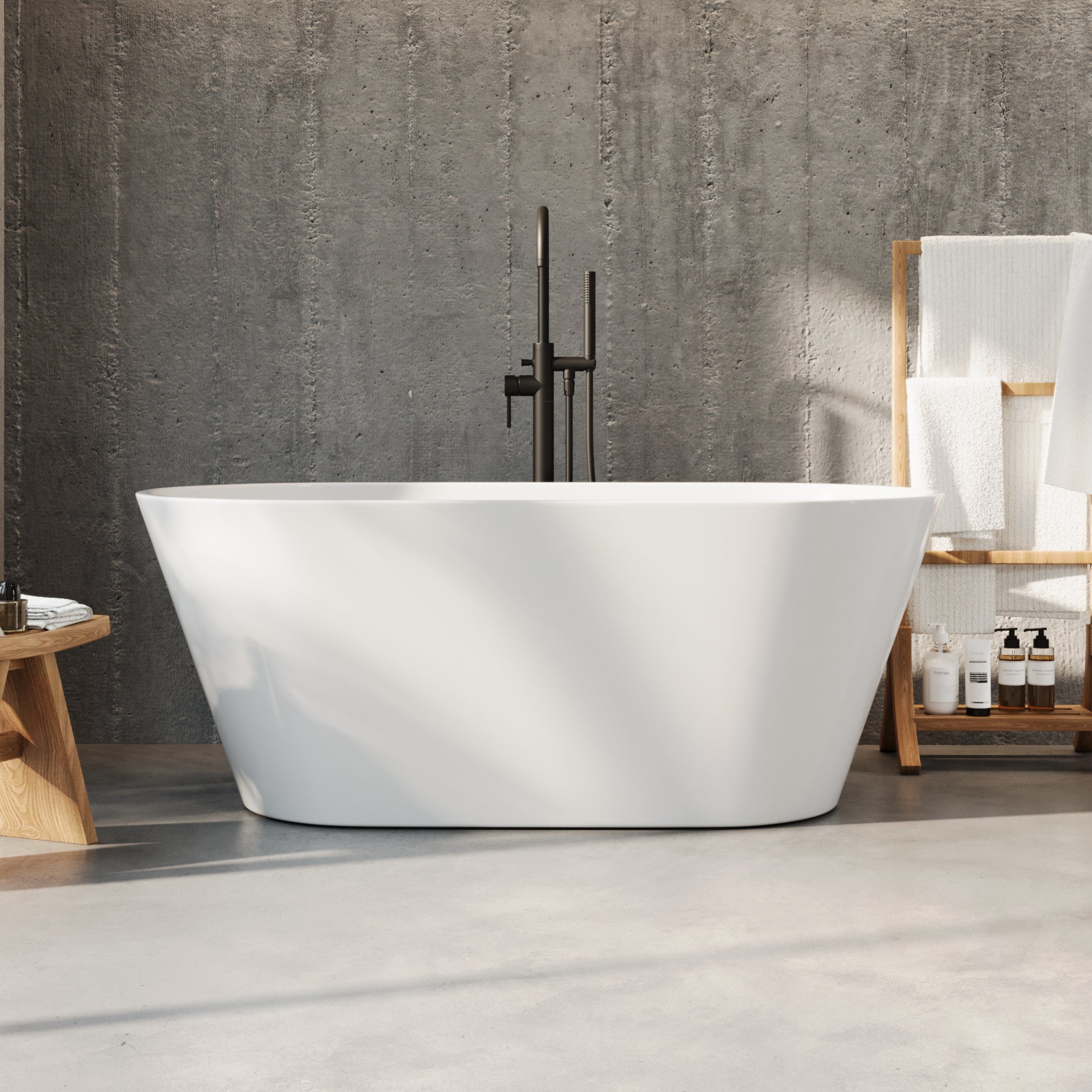 Edison fristående badkar 150 cm