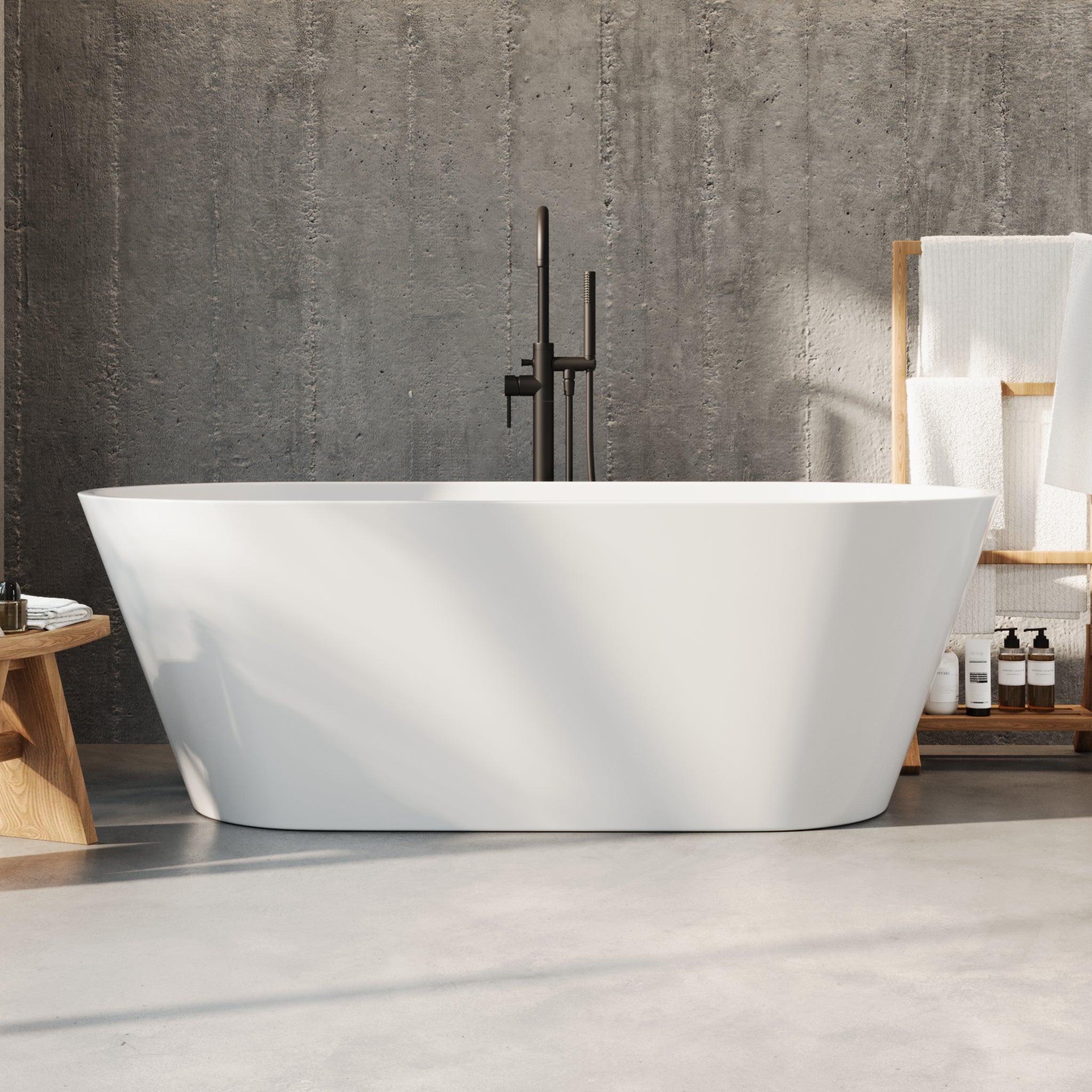 Edison fristående badkar 170 cm