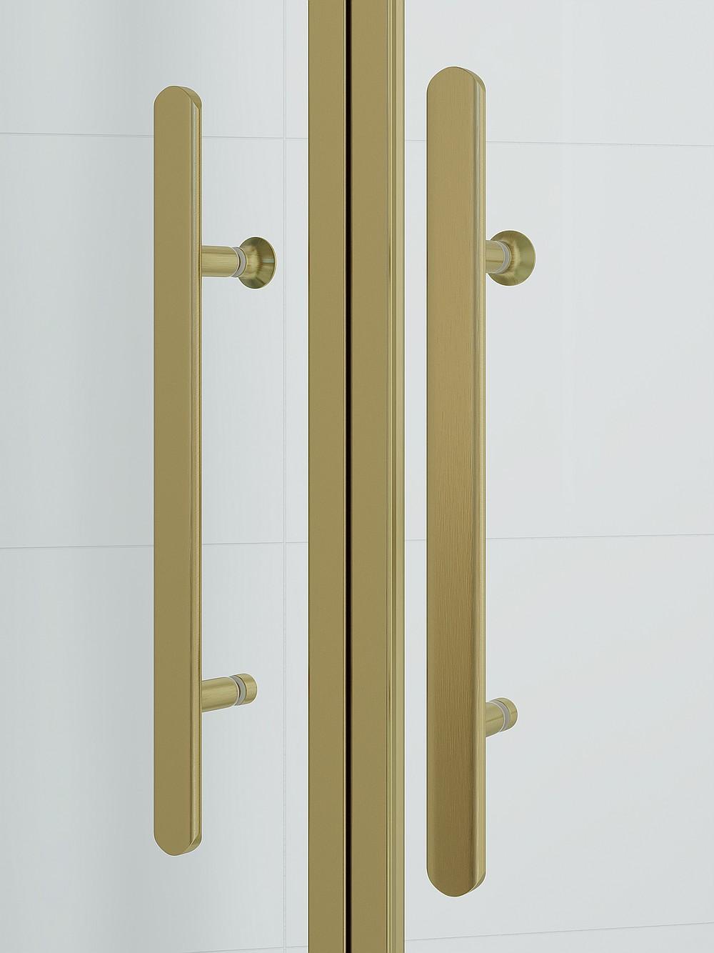 Vänern profilsats & handtag (för 1 dörr) Rak, brons