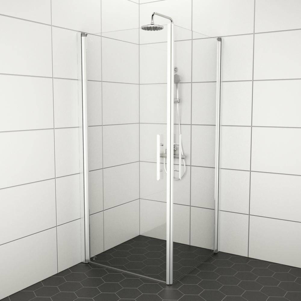 Vänern Härdat glas för duschvägg - 80 cm lösning - Klart