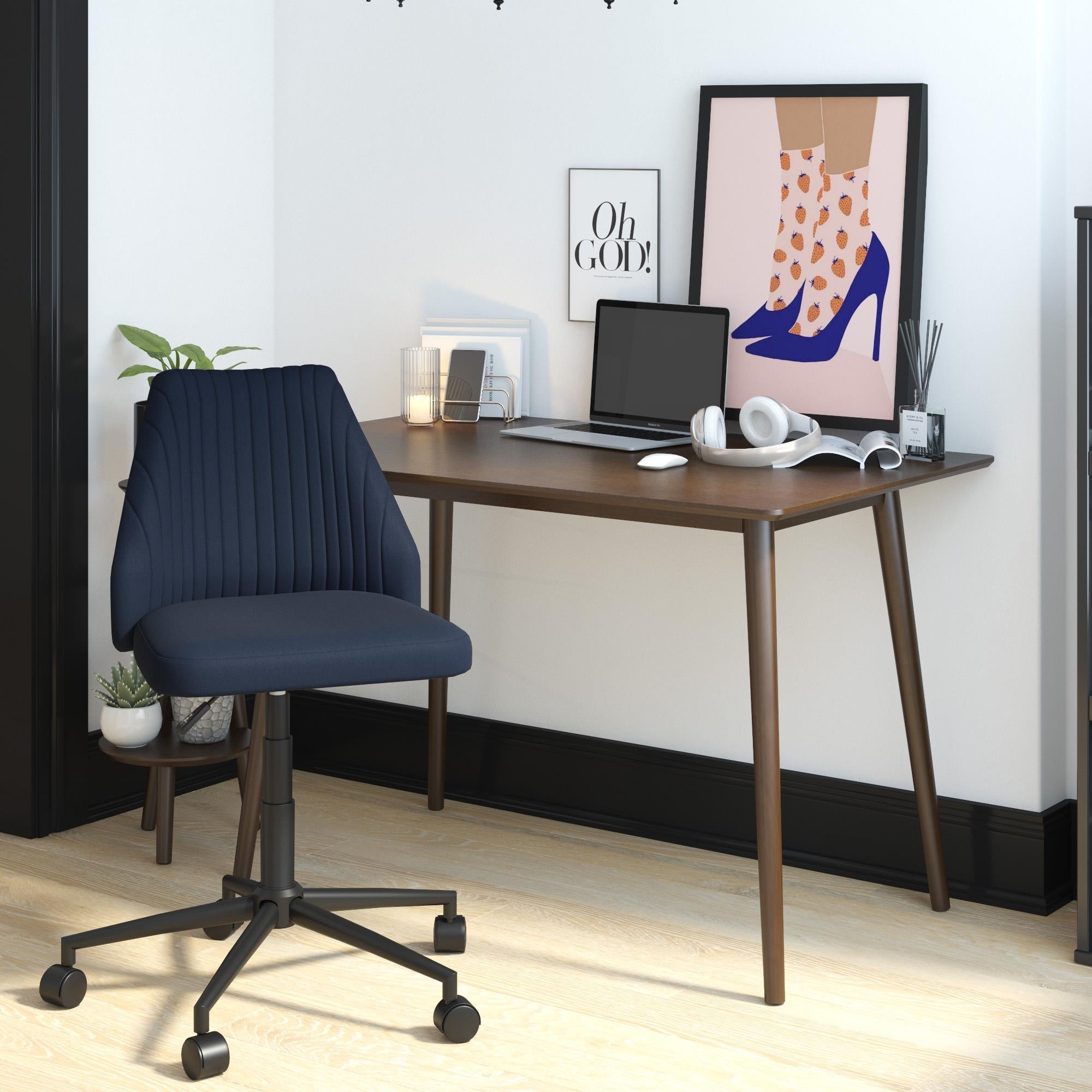 Brittany office chair, blue