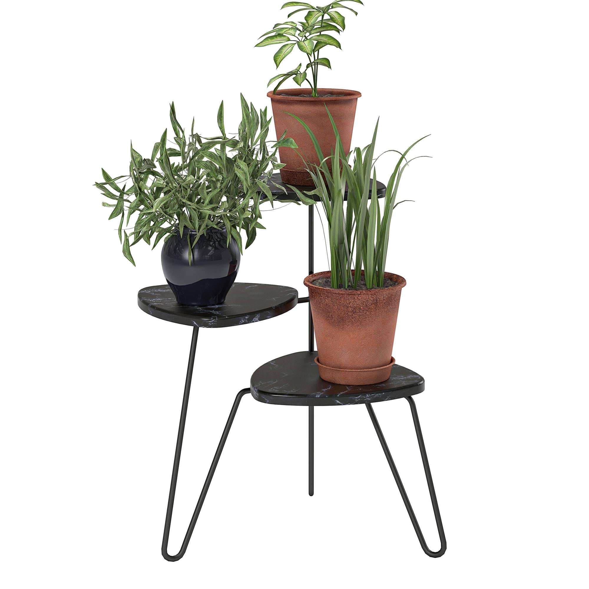 Athena plant stand, black
