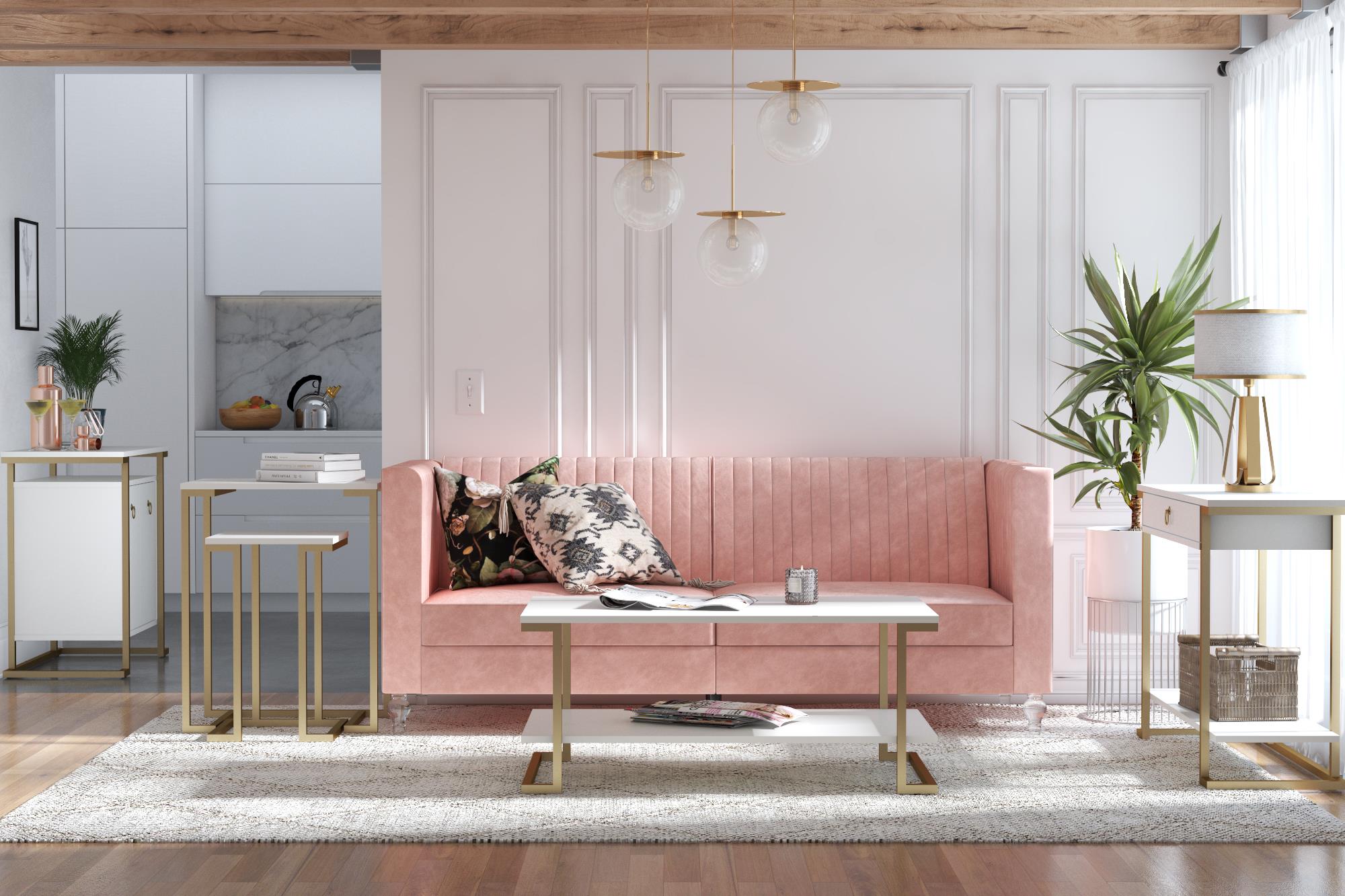 Camila coffee table, white