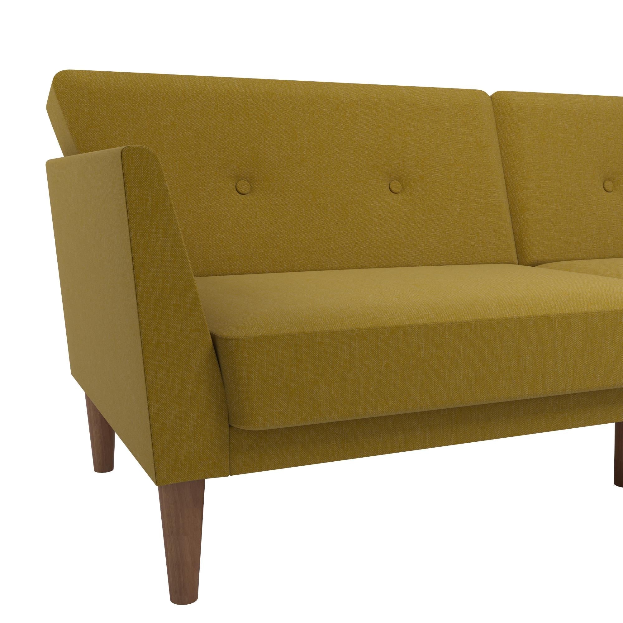 Regal 3-personers sovesofa, gul