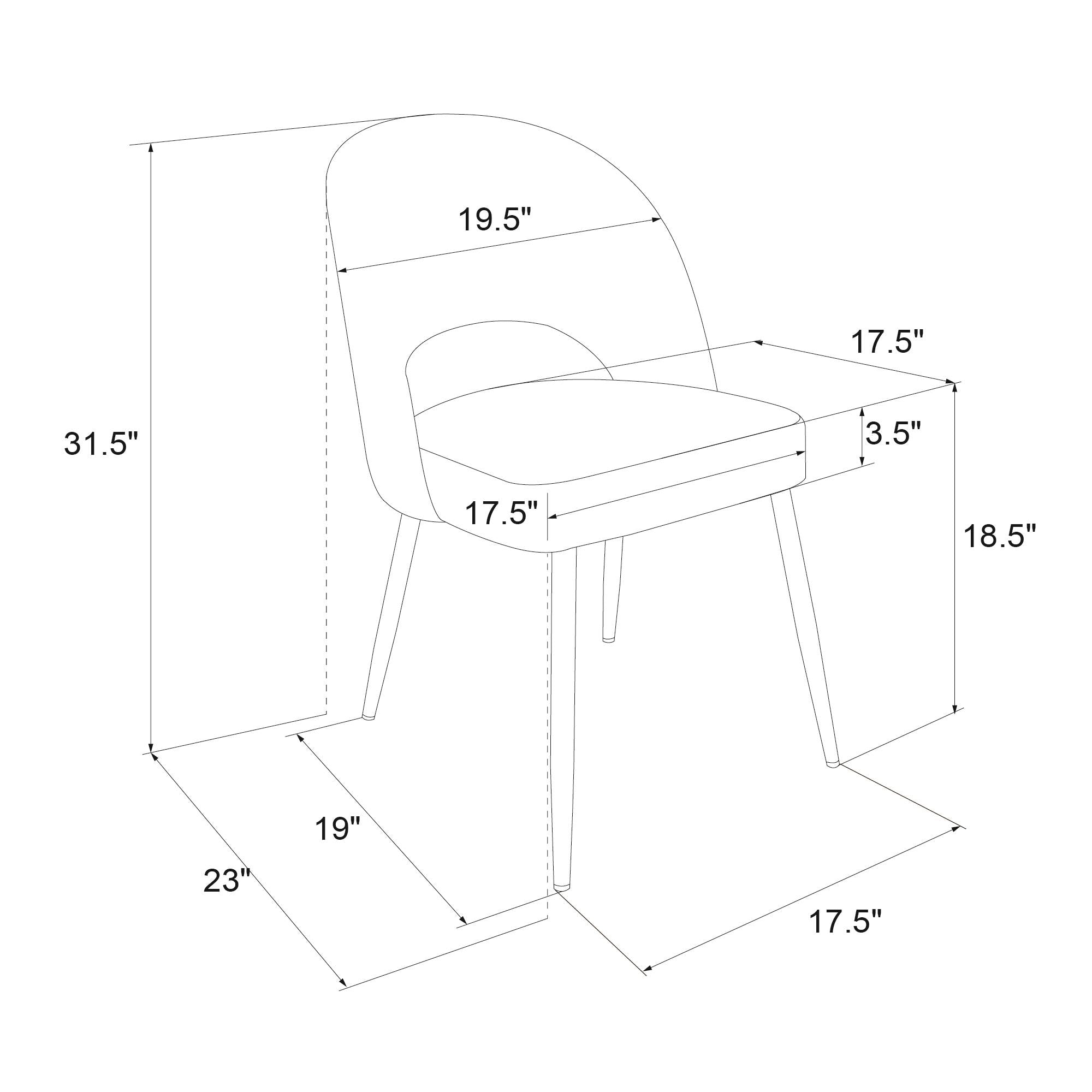 Alexi Dining Chair, Green - MASTERSTORE - 8595677160475 - Spisebordsstole - C029410CL - 8595677160475