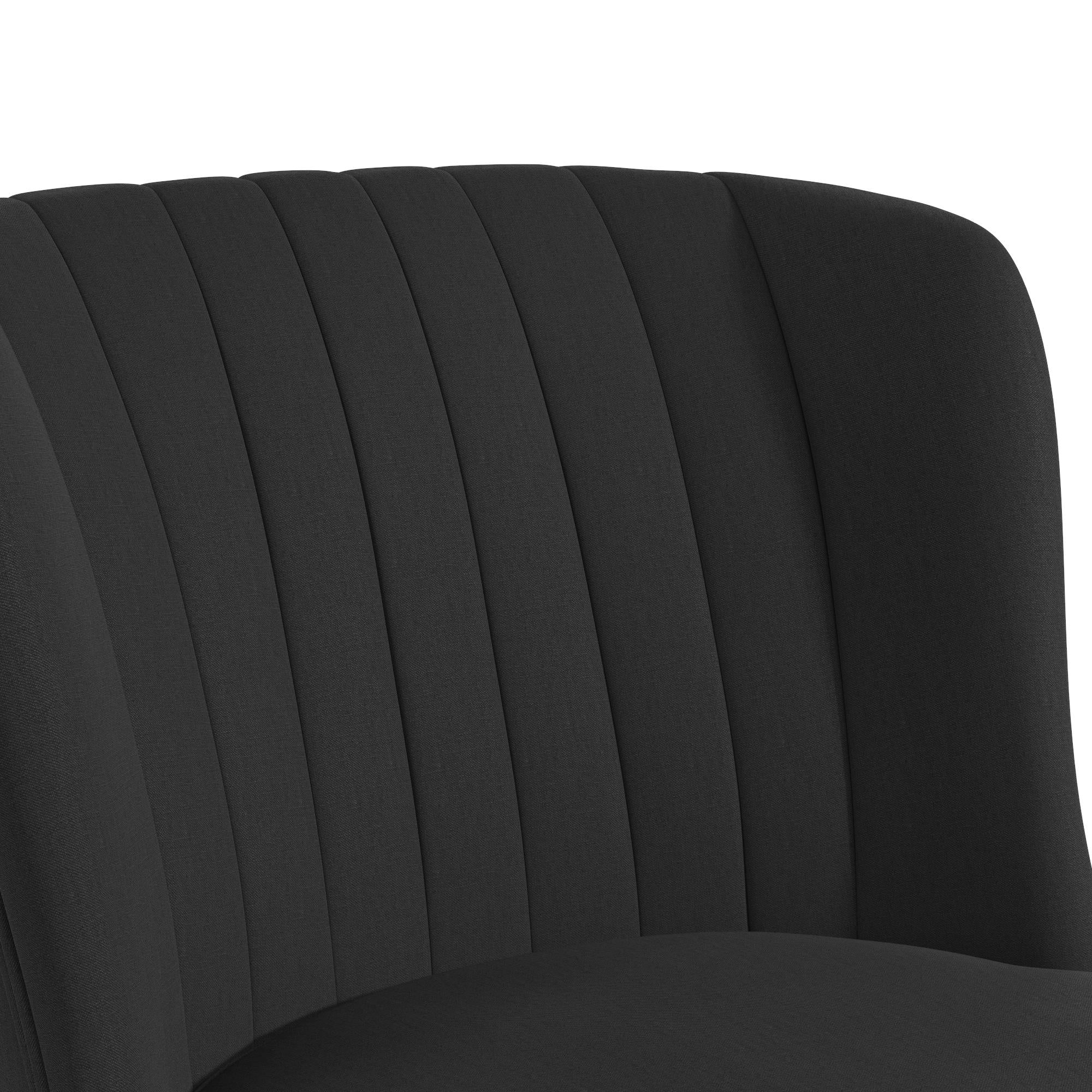 Brittany armchair, dark grey