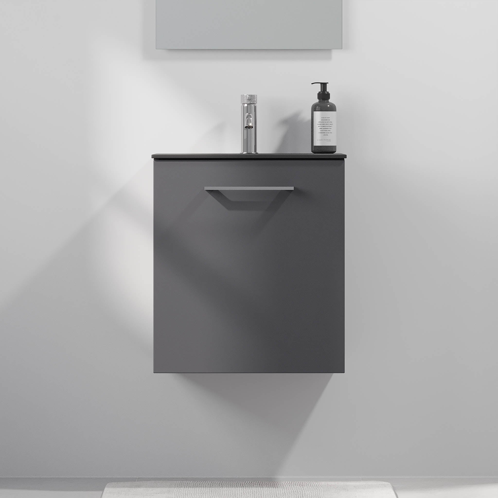 Horten Slimline Badrumsmöbler, Antracitgrå