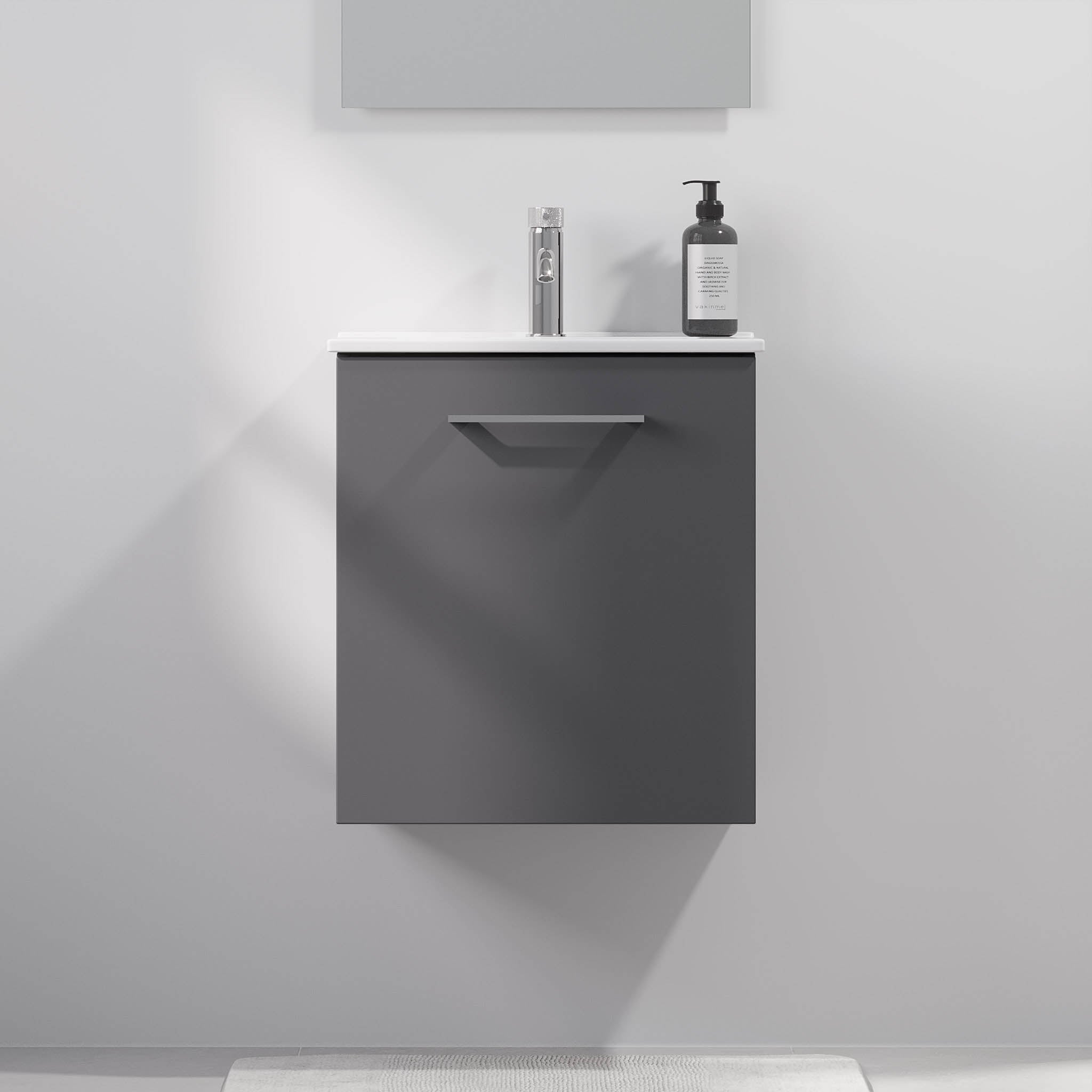 Magnor Badrumsmöbler Slimline med dörrar, Antracitgrå