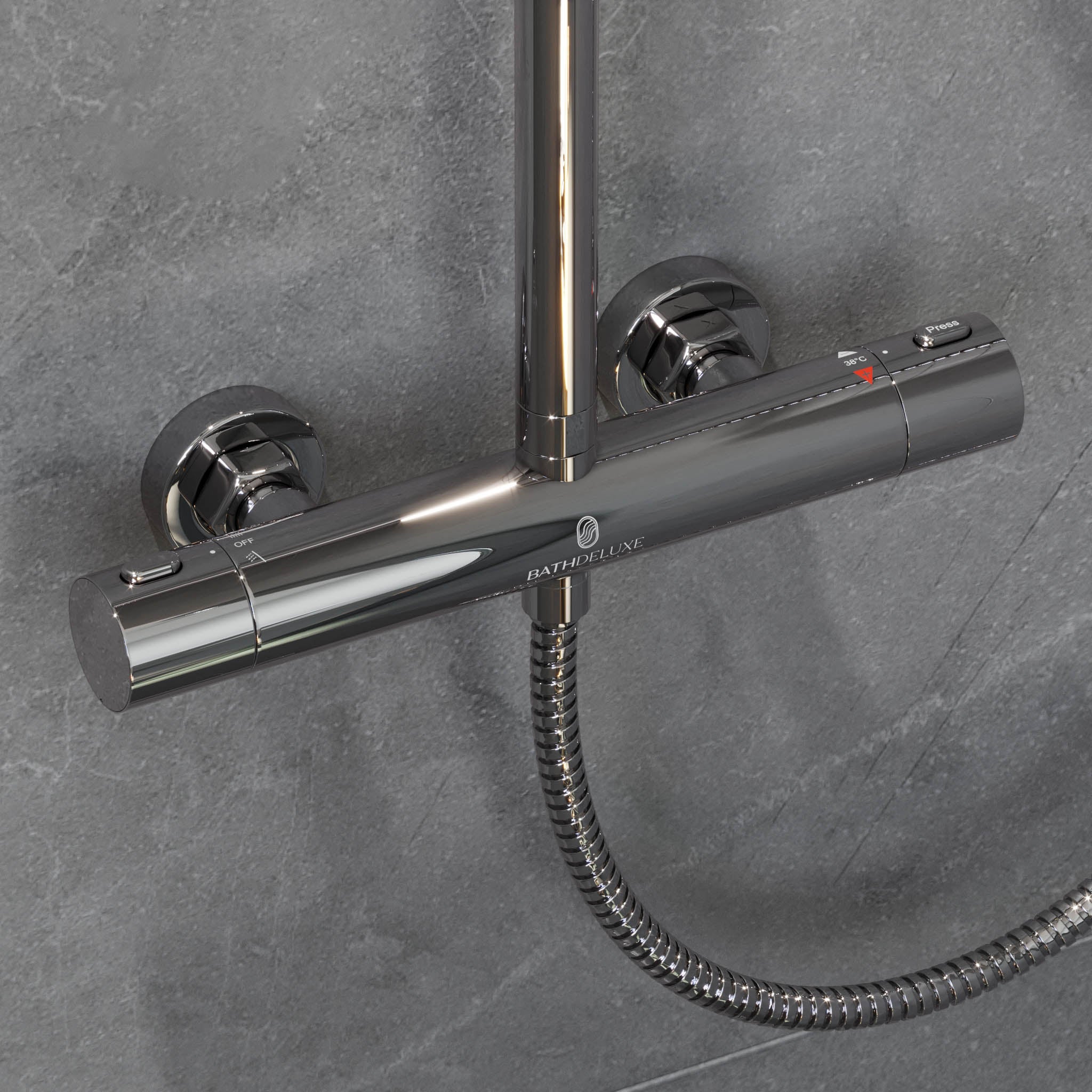 Holly takduschset med termostat, 150 CC