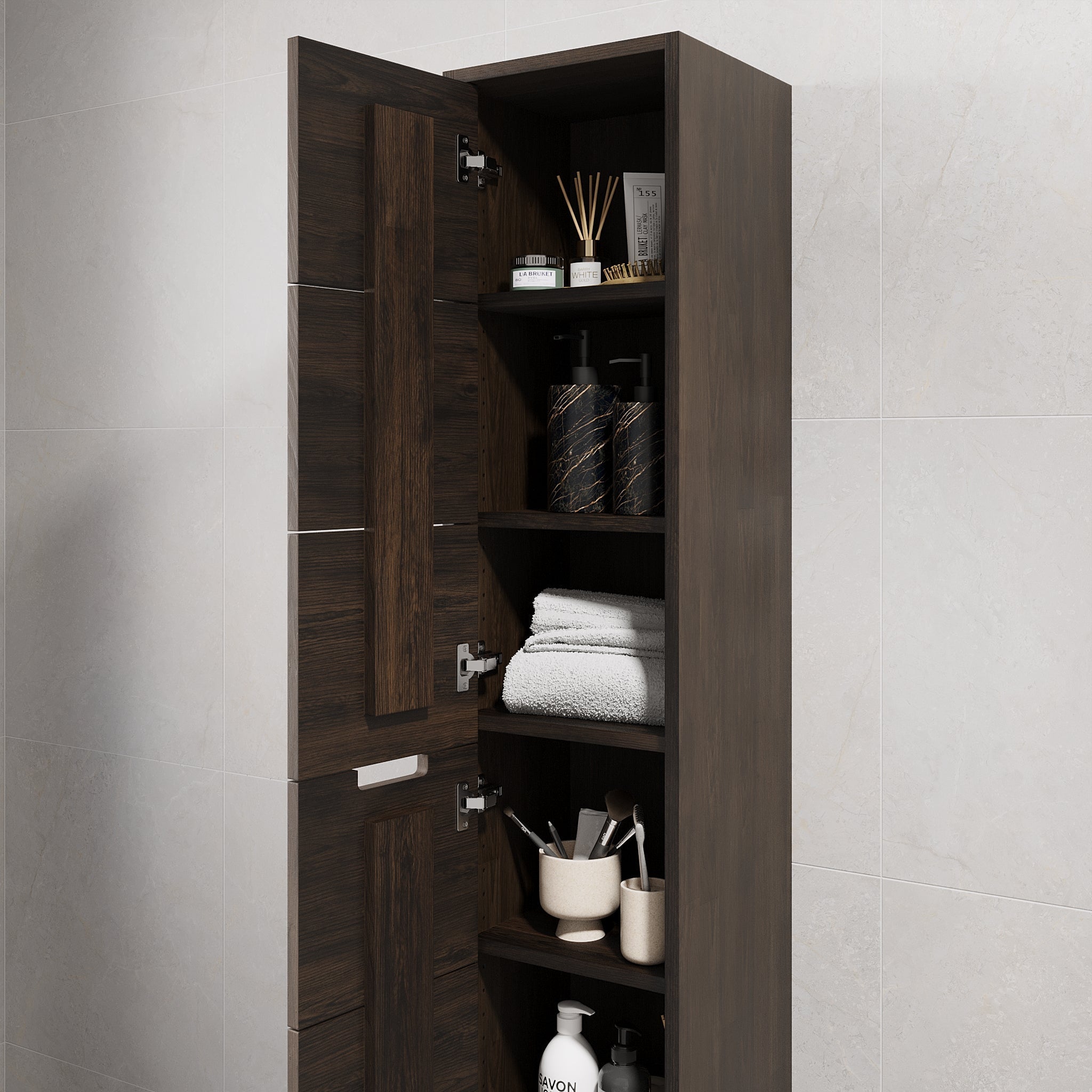Egeskov, Furniture Set - High Cabinet, Oak Black - 35 cm - MASTERSTORE - 8595677194135 - Furniture Set - Code - 96-035-52-82-43 - 8595677194135