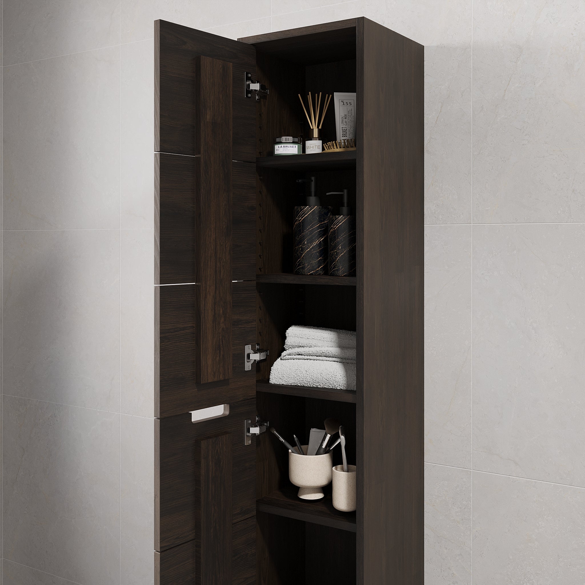 Egeskov, Furniture Set - High Cabinet, Oak Black - 35 cm - MASTERSTORE - 8595677194135 - Furniture Set - Code - 96-035-52-82-43 - 8595677194135