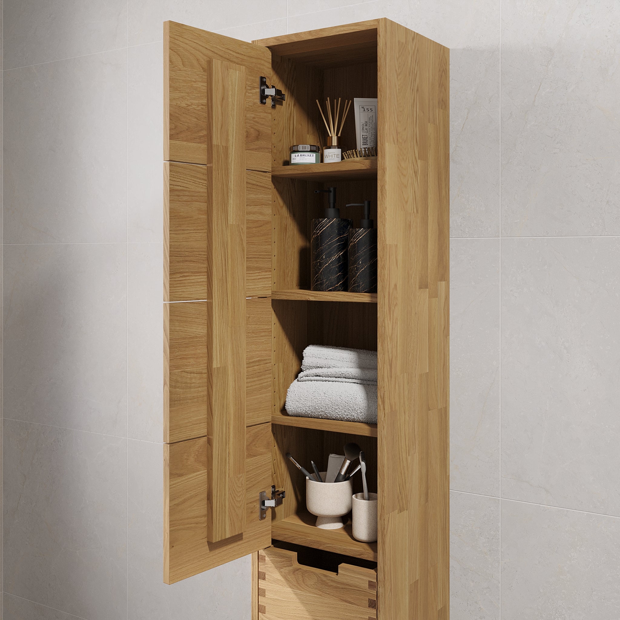 Egeskov, Furniture Set - High Cabinet, Oak - 35 cm - MASTERSTORE - 8595677194104 - Furniture Set - Code - 96-035-52-86-43 - 8595677194104