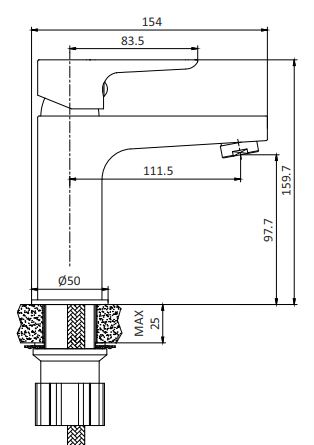 Næsby Tvättställsblandare