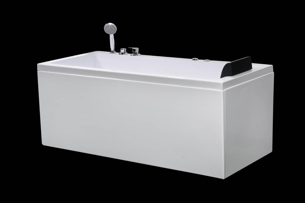 Wilson rektangulär bubbelpool, 160 cm, vit glansig