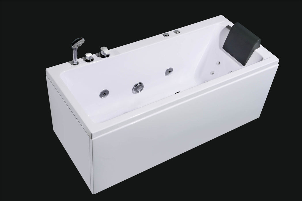 Wilson rektangulär bubbelpool, 160 cm, vit glansig