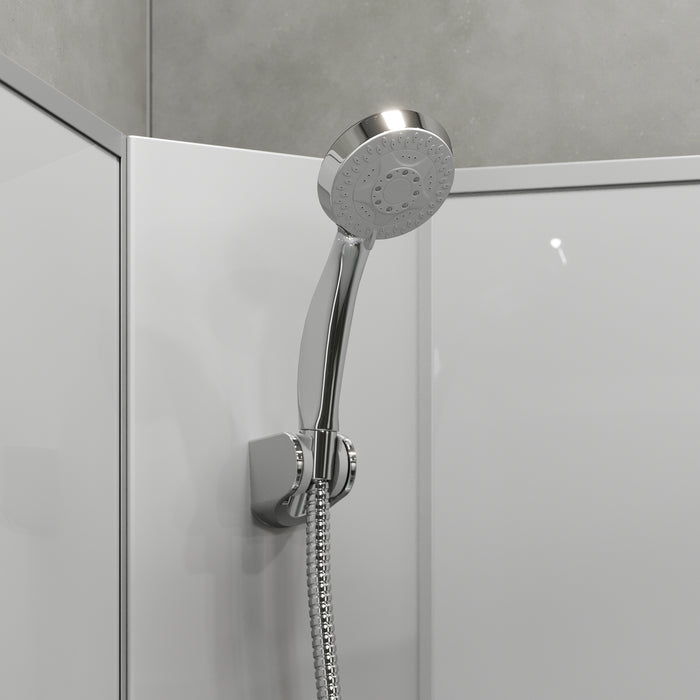 Austin shower cabin with satin profile