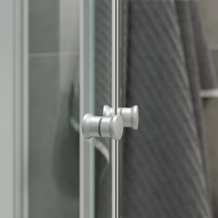 Austin shower cabin with satin profile