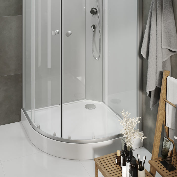 Austin shower cabin with satin profile