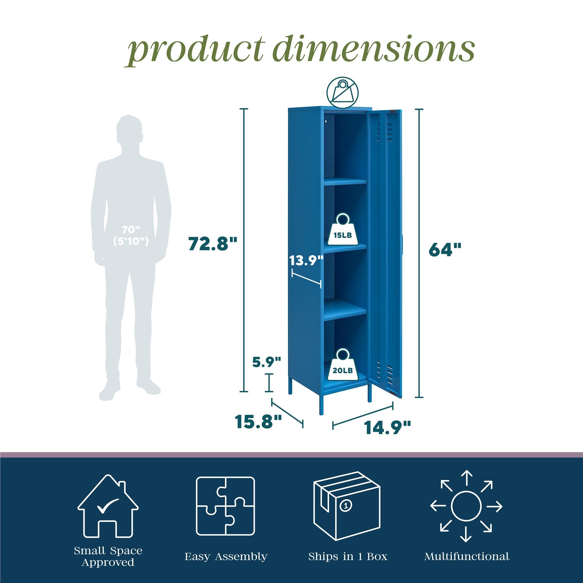 Cache1+ cabinet, blue