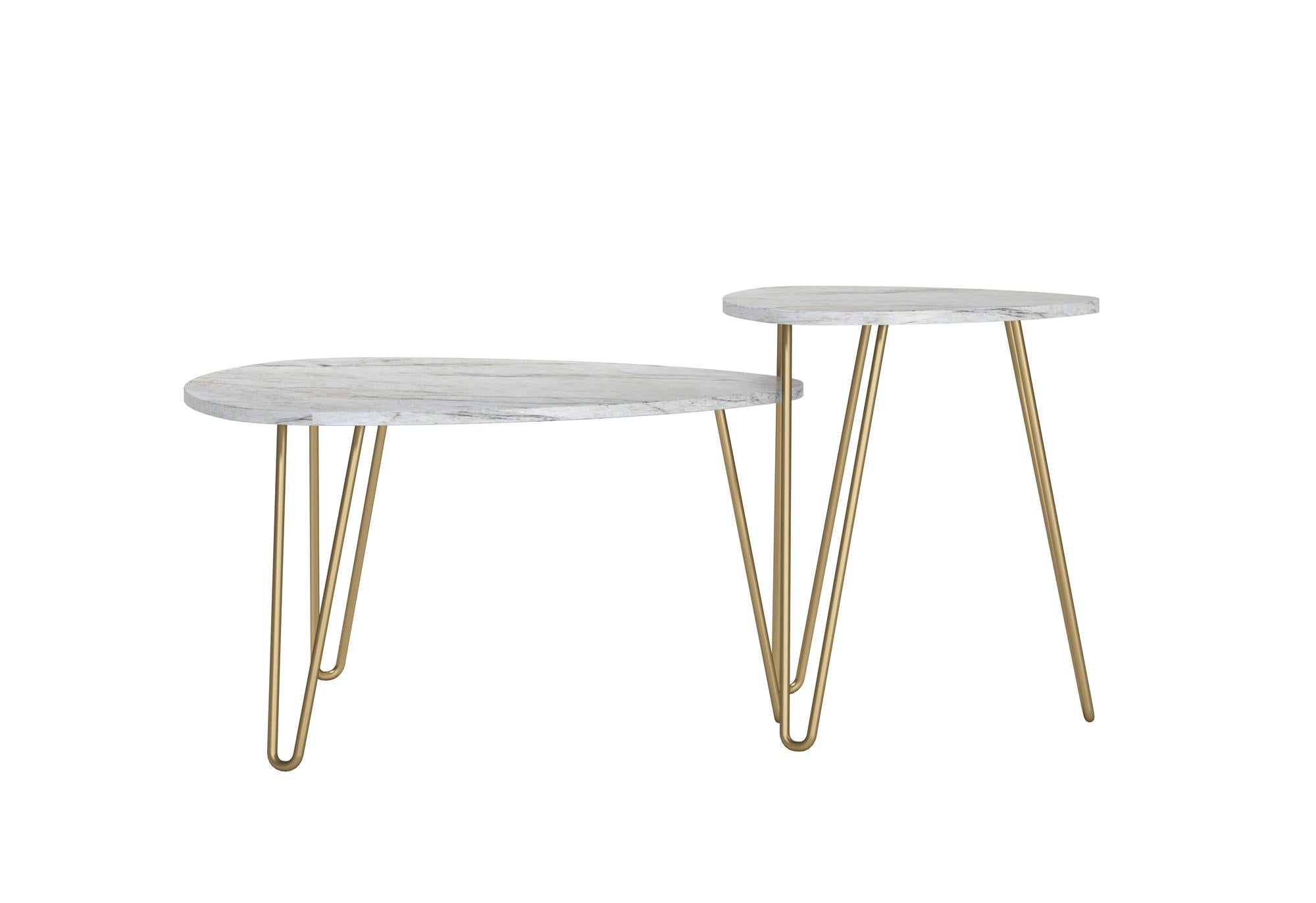 Athena coffee table, white