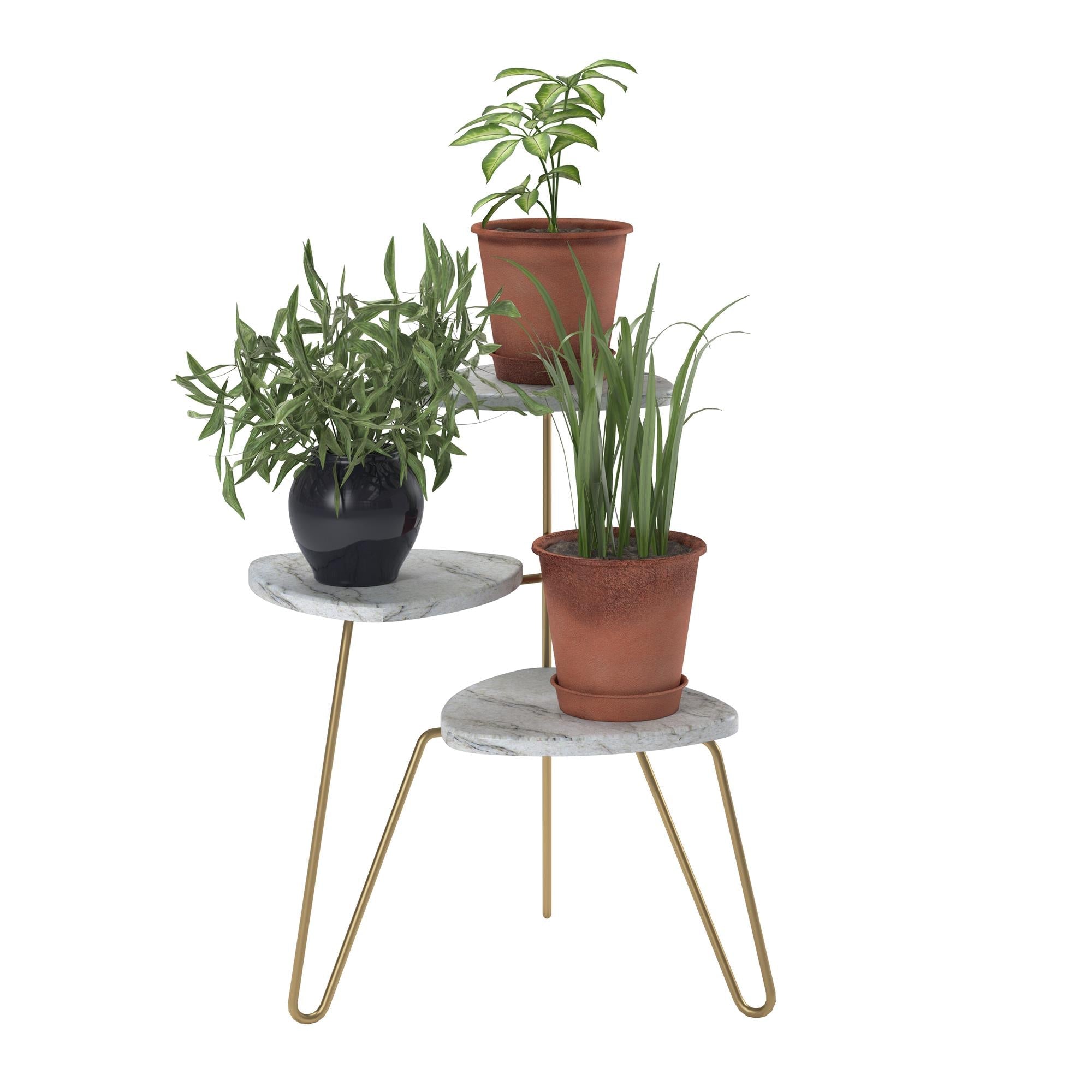 Athena plant stand, white