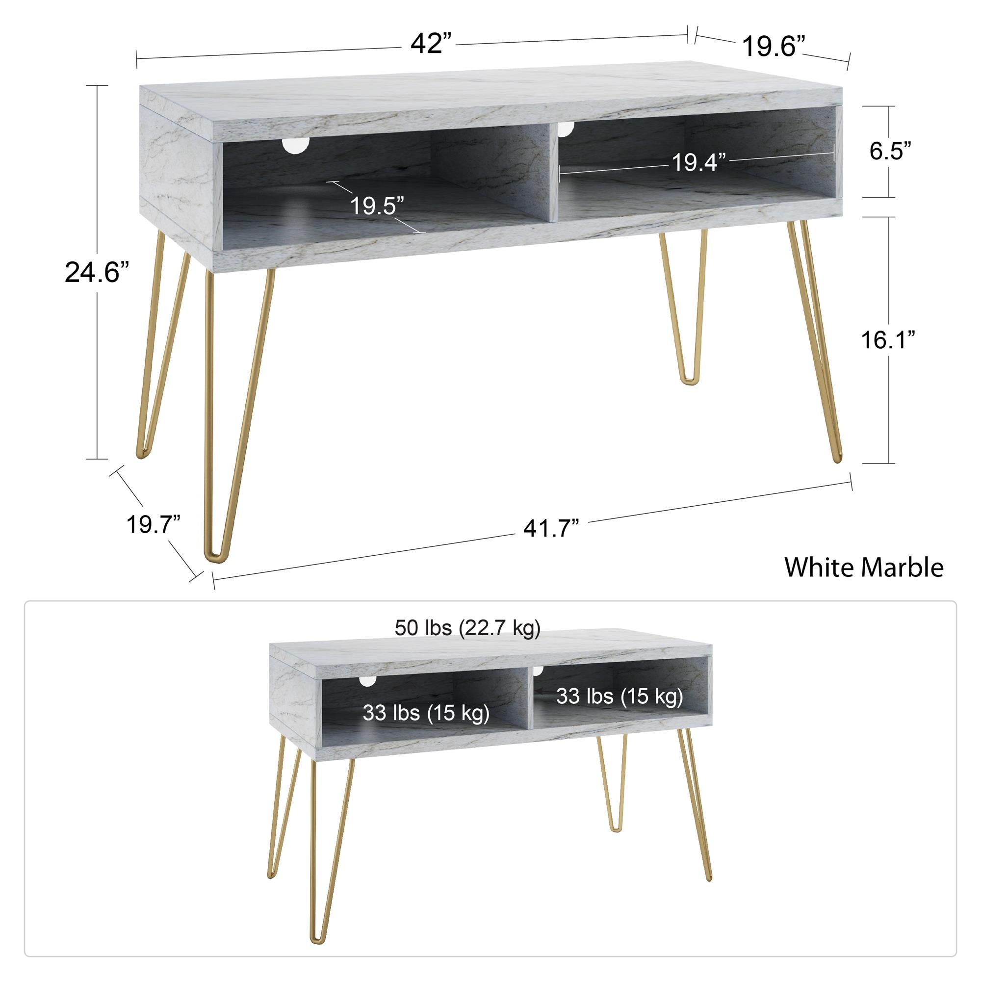 Athena TV Unit, White - MASTERSTORE - 8595677159295 - Tv - møbler - 1748891COM - 8595677159295