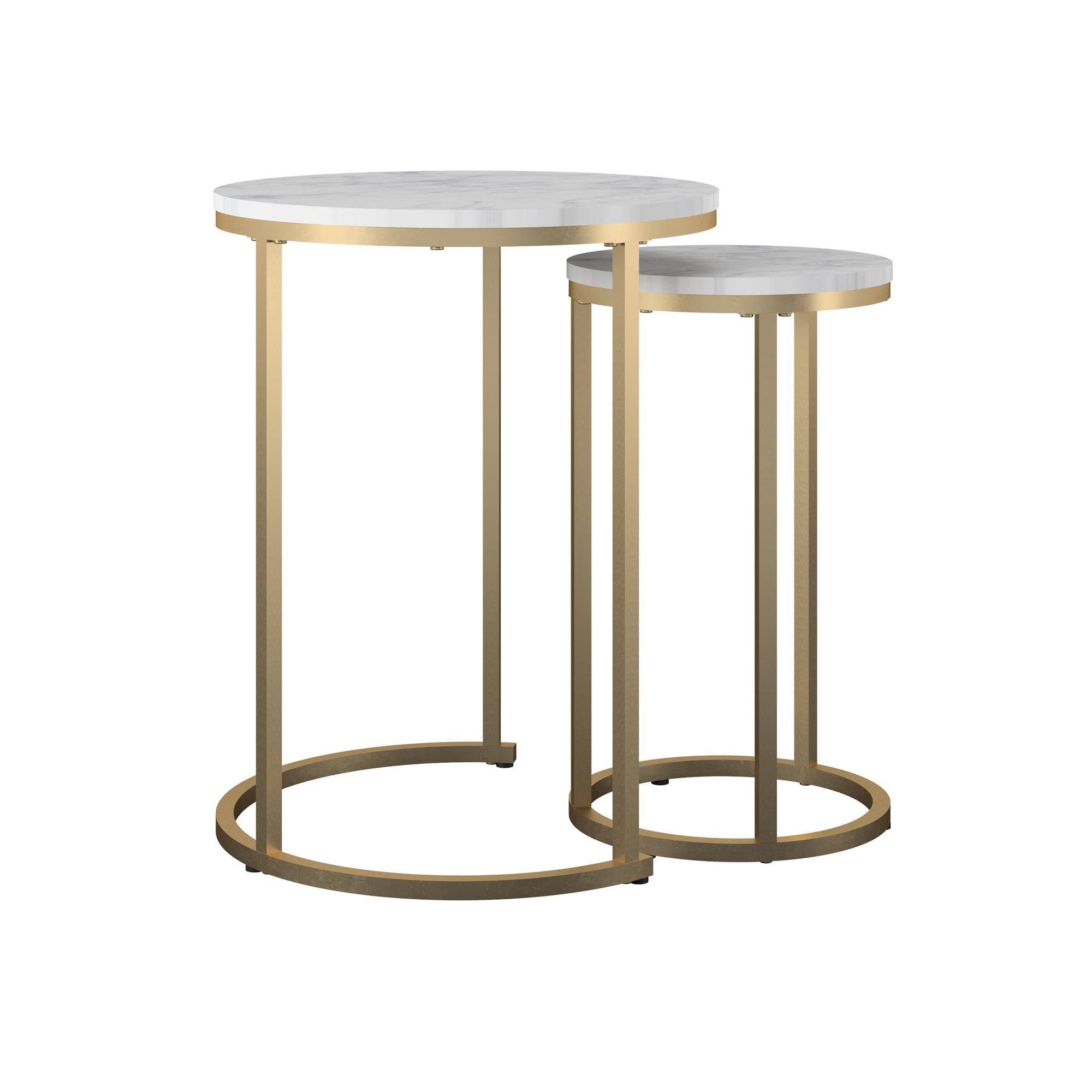 Amelia Nesting Coffee Tables, White - MASTERSTORE - 8595677158670 - Sofaborde - 2759891COM - 8595677158670