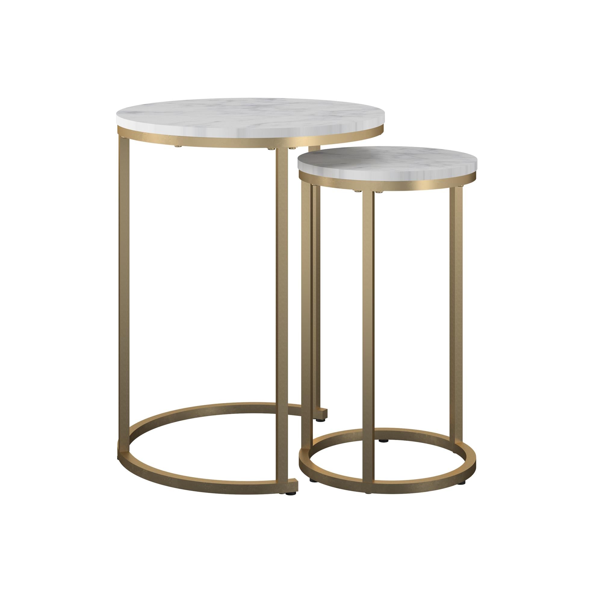 Amelia Nesting Coffee Tables, White - MASTERSTORE - 8595677158670 - Sofaborde - 2759891COM - 8595677158670