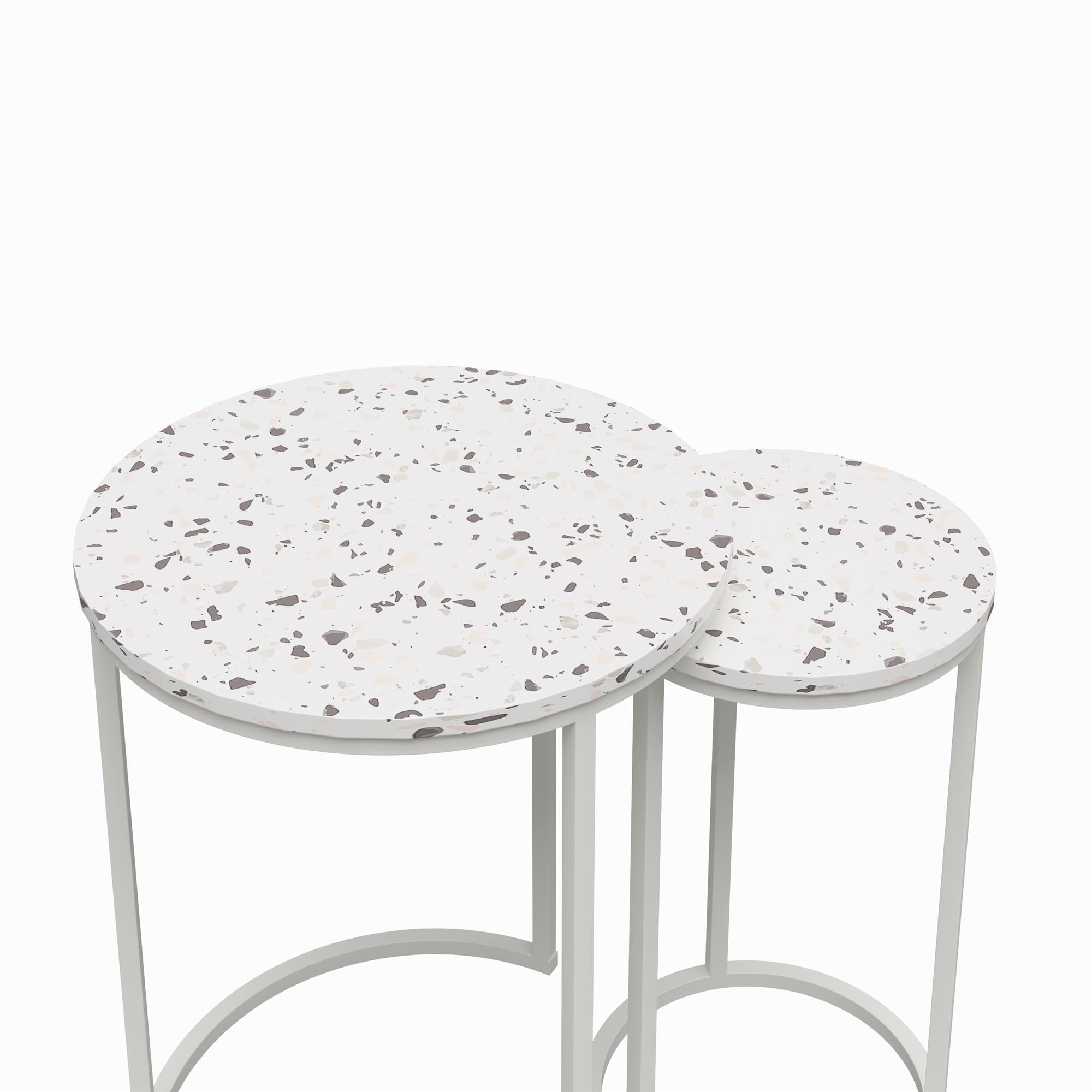 Amelia side table, terrazzo