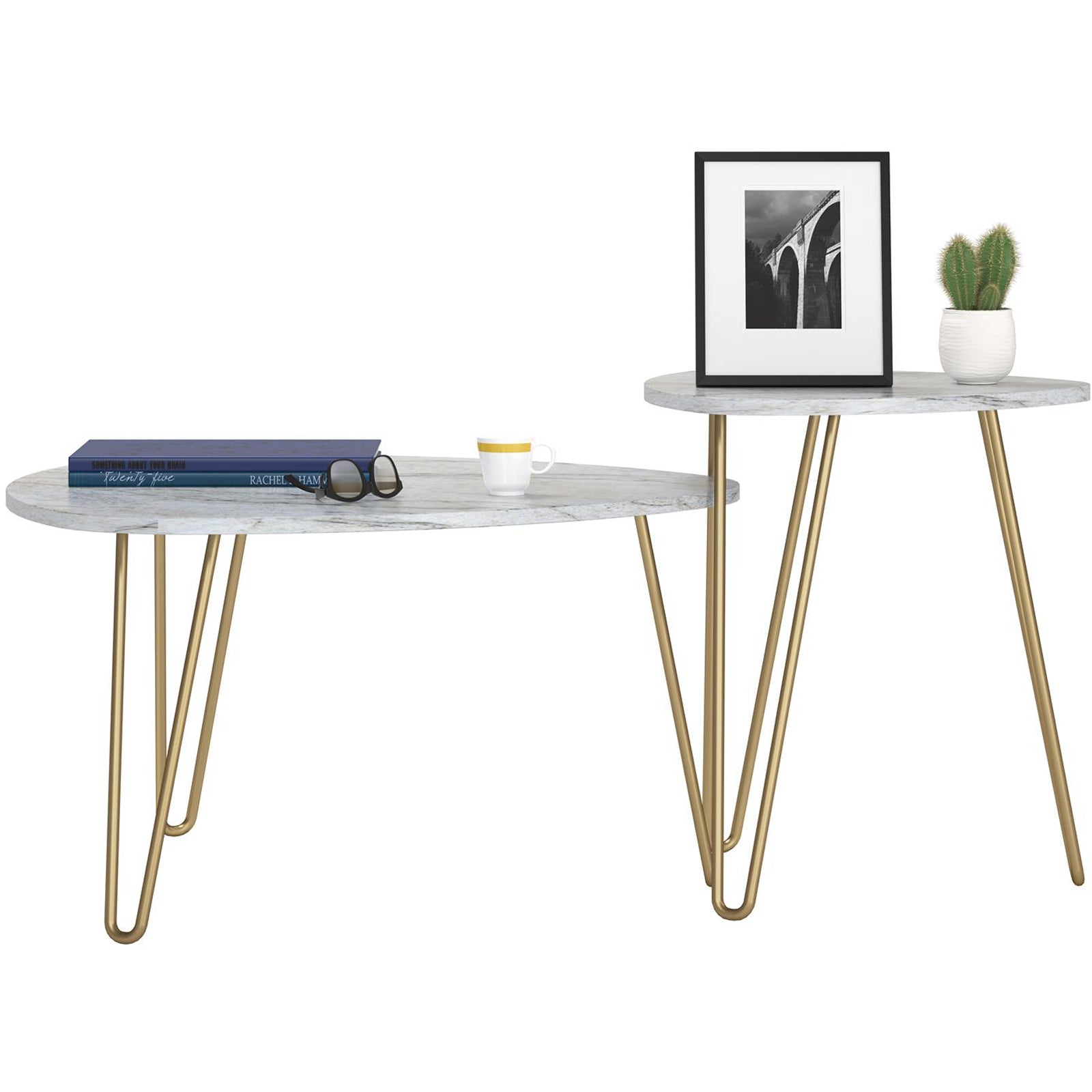 Athena coffee table, white