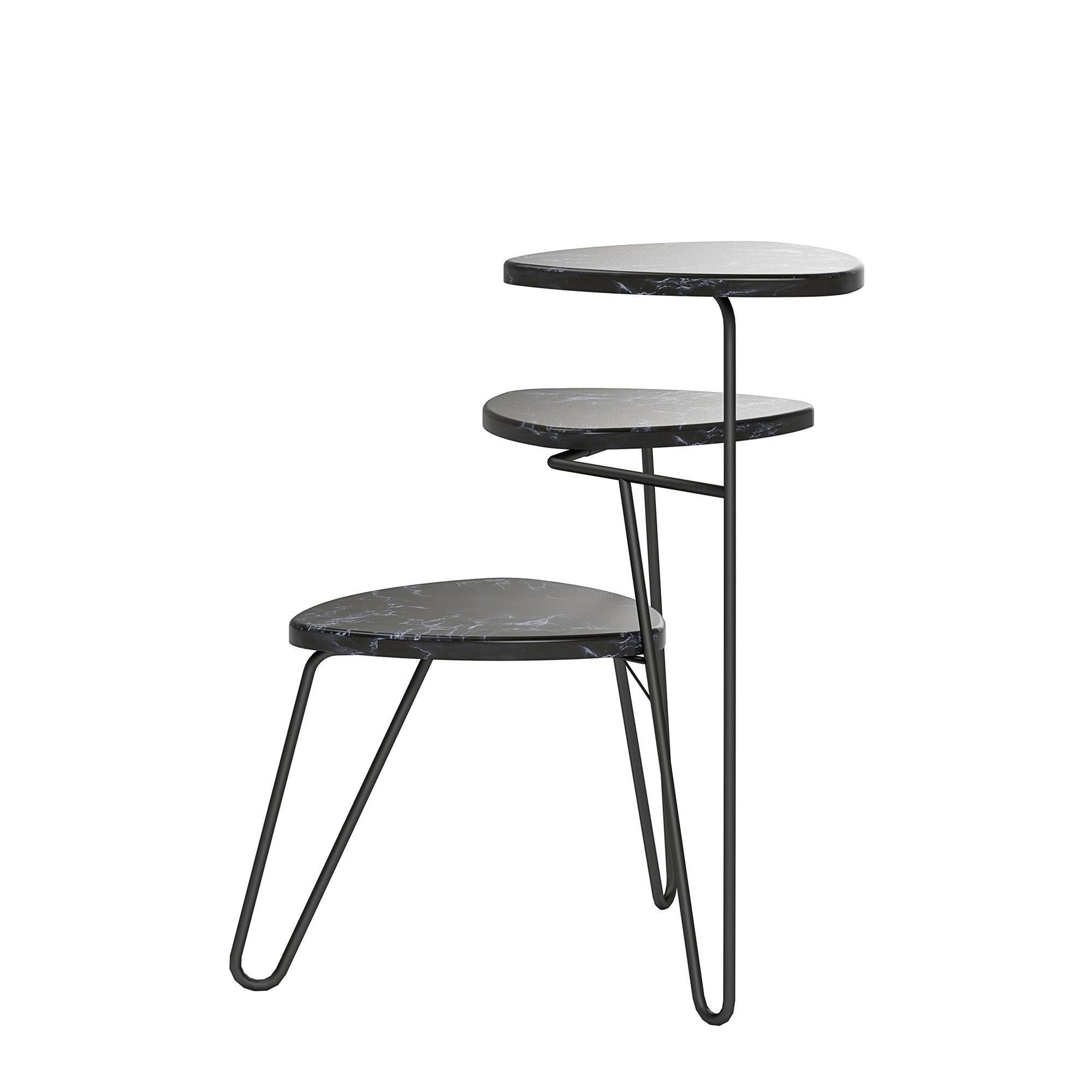 Athena plant stand, black