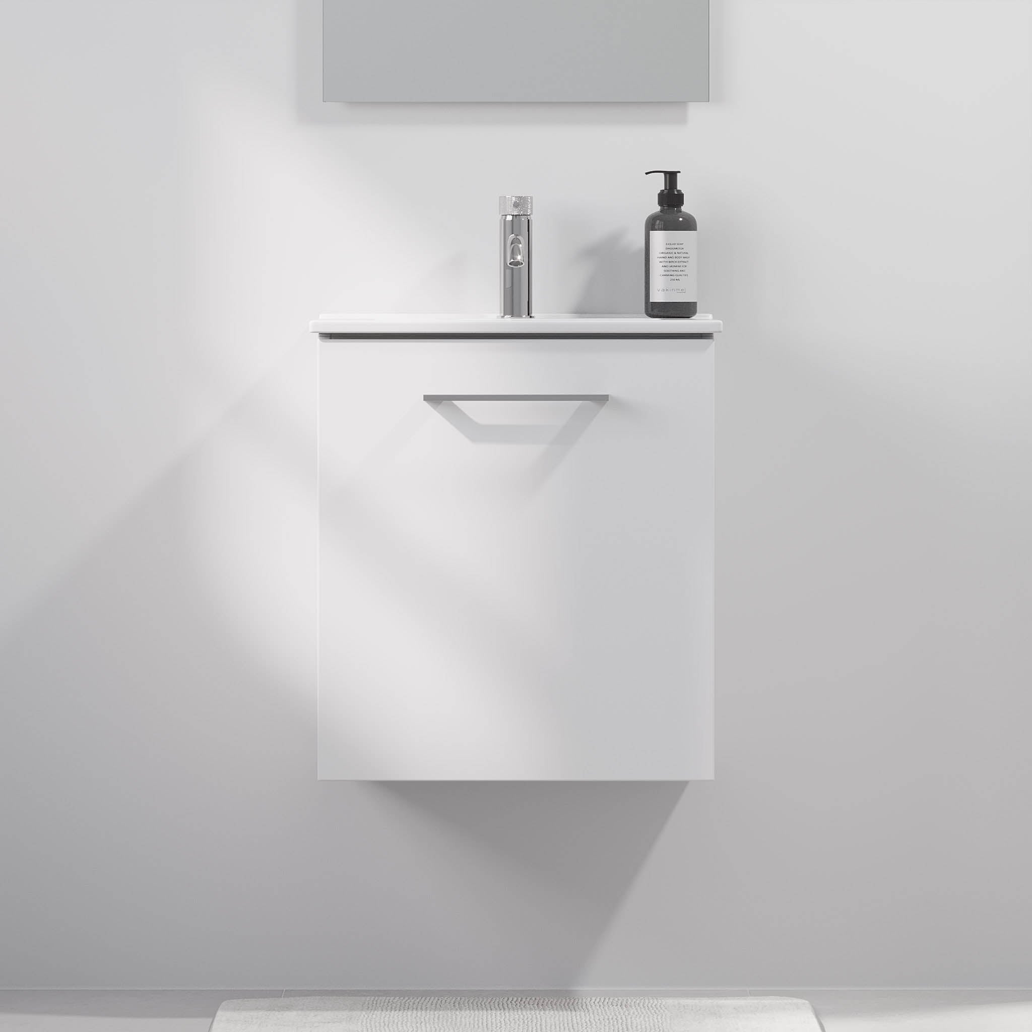 Magnor Badrumsmöbler Slimline med dörrar, Mattvit