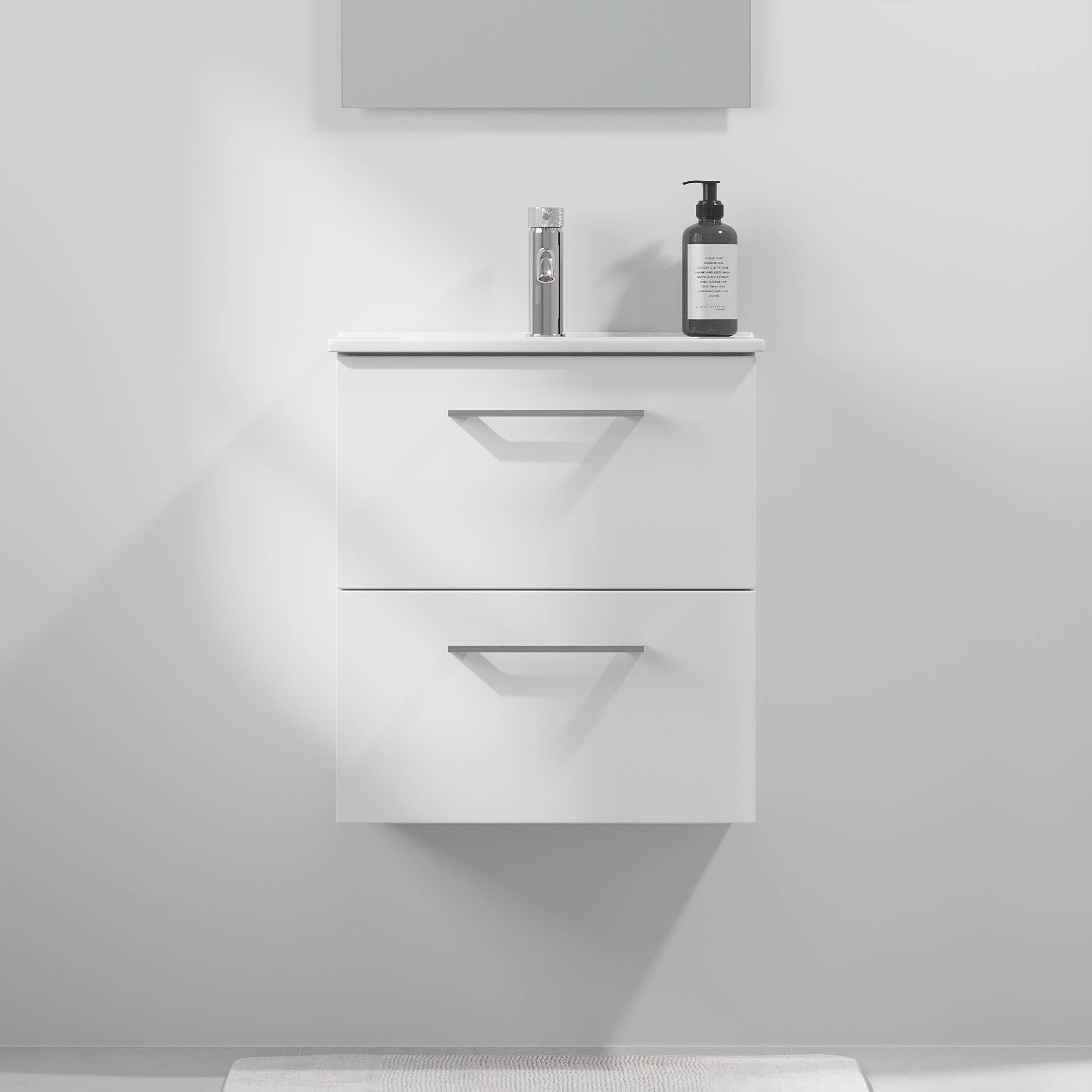 Magnor Badrumsmöbler Slimline med lådor, Mattvit