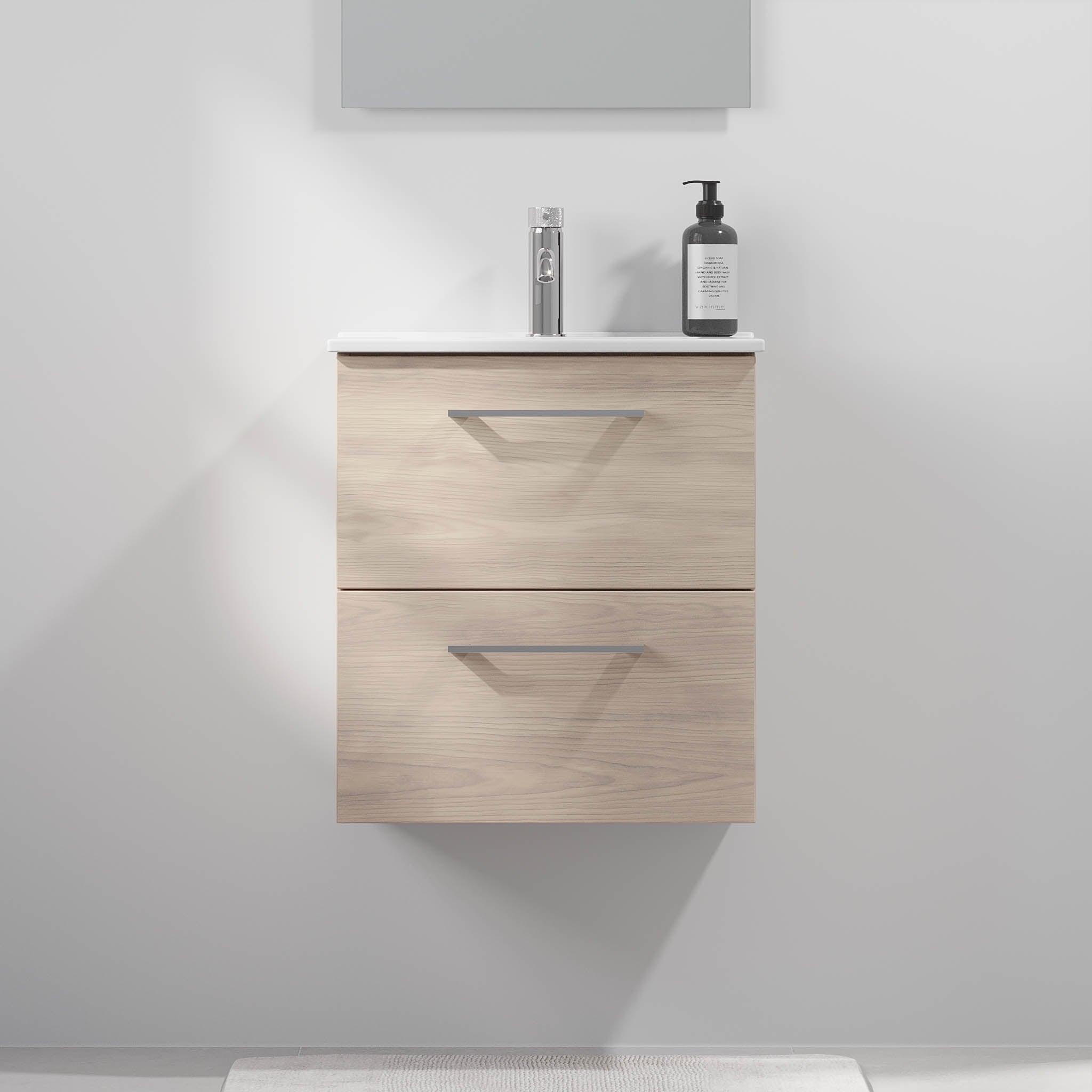 Magnor Badrumsmöbler Slimline med lådor, Ljusträ