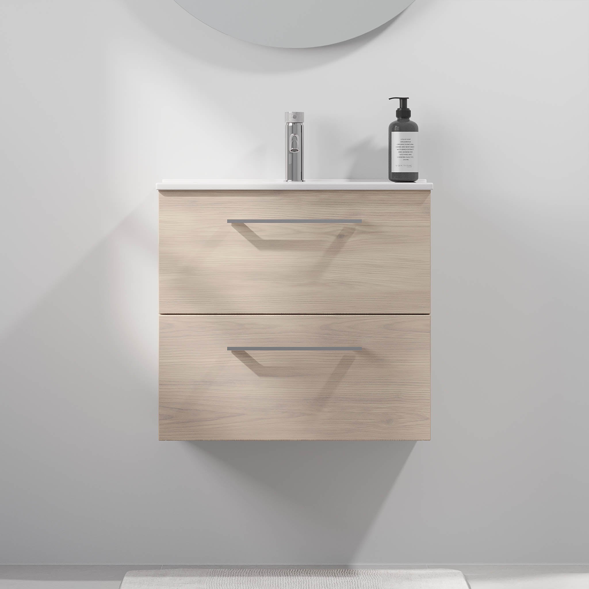 Magnor Badrumsmöbler Slimline med lådor, Ljusträ