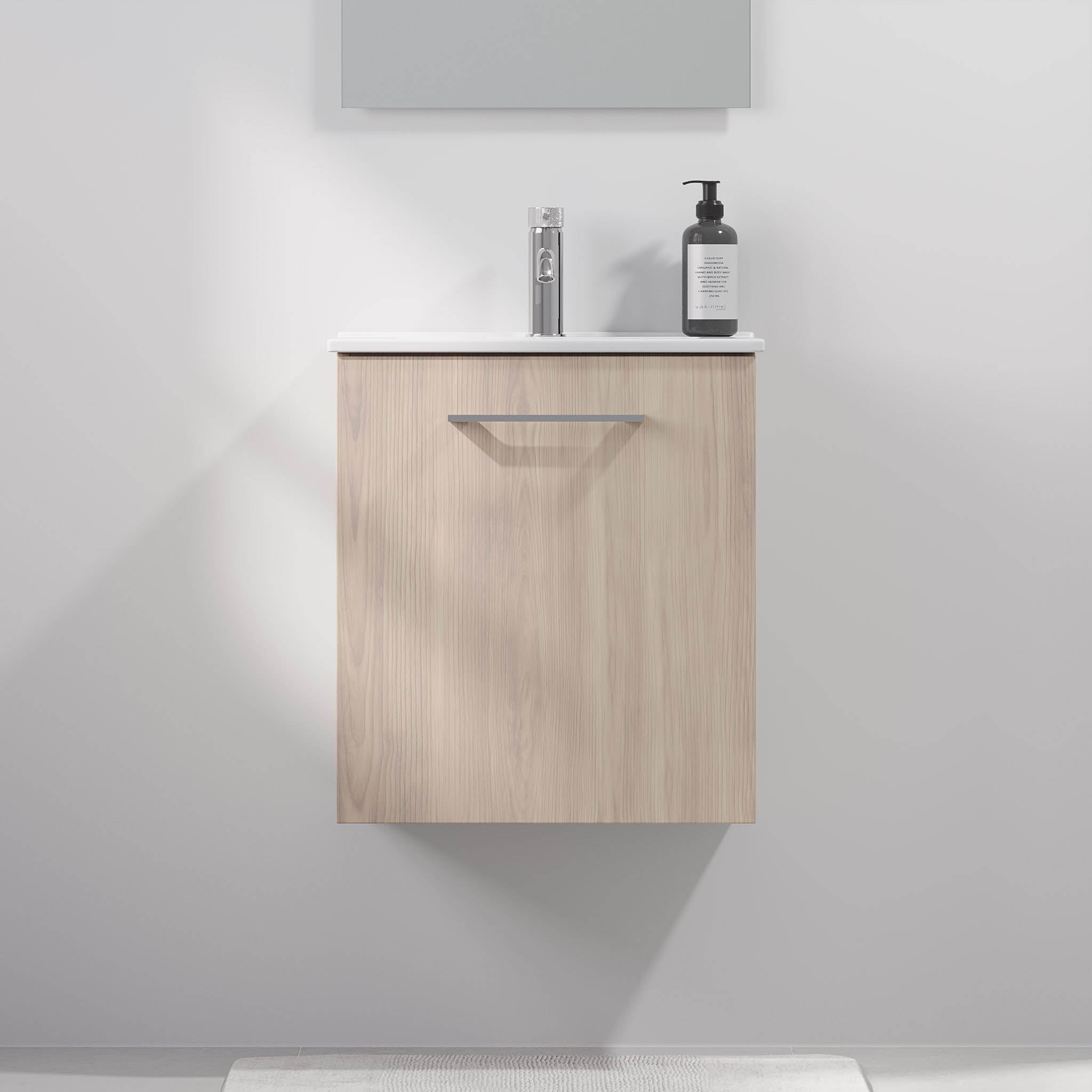 Magnor Badrumsmöbler Slimline med dörrar, Ljust trä