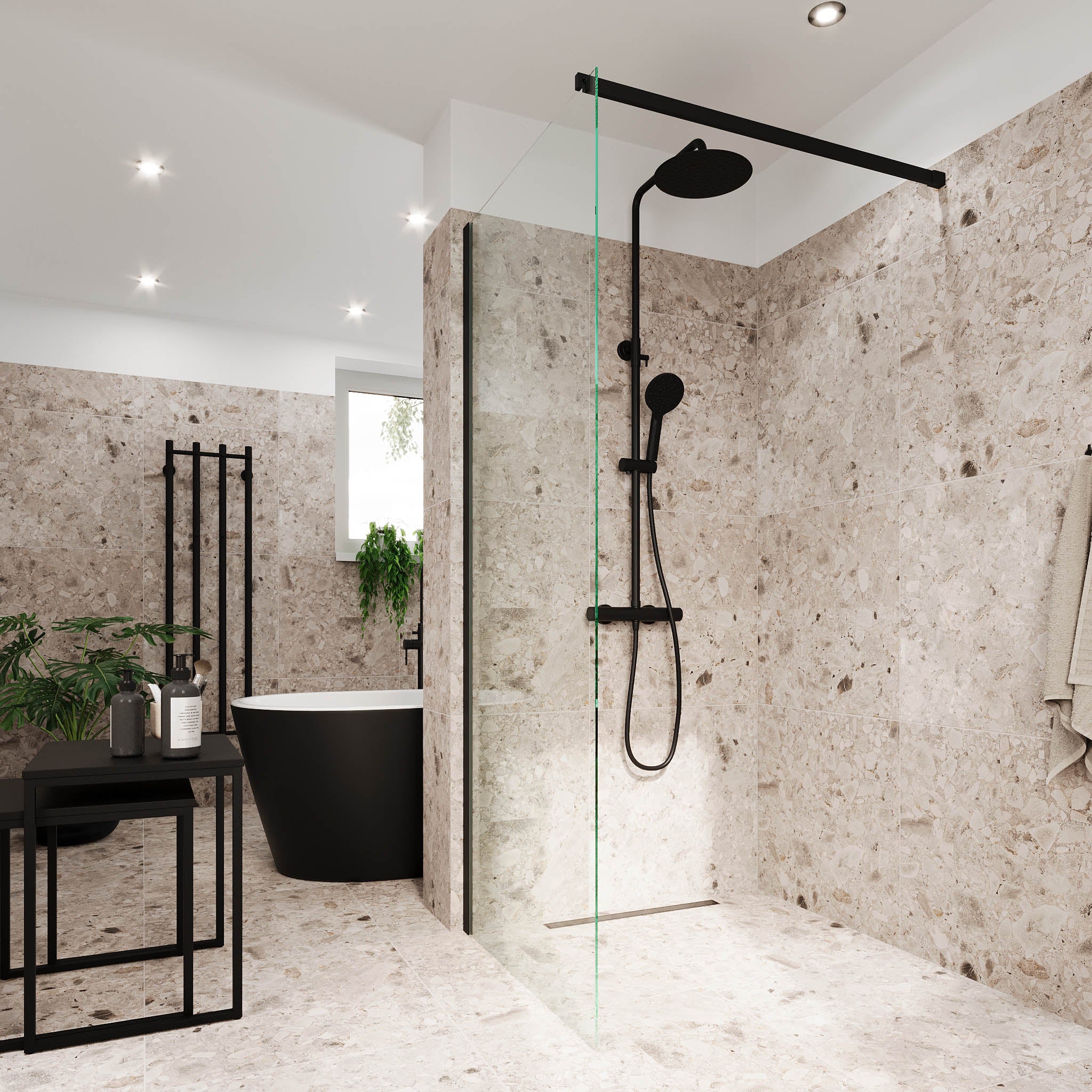 Sandefjord shower wall